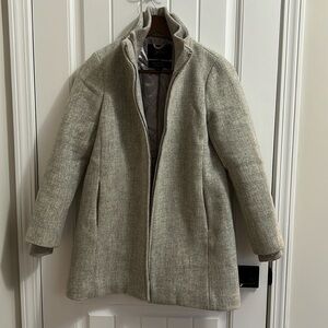 JCrew Italian Wool Trench coat gray